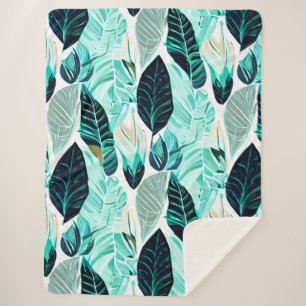 grüne Blätter Sherpadecke