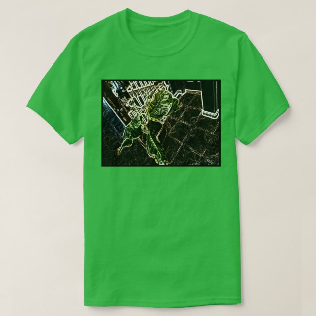 Grüne Blätter T-Shirt (Design vorne)