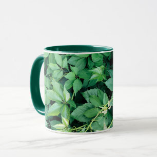 Grüne Blätter Tasse