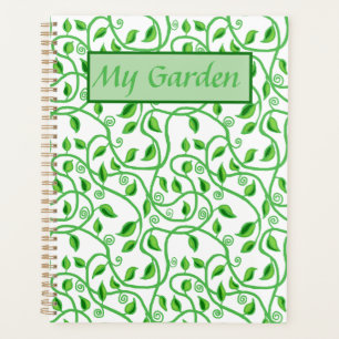 Grüne Blätter und Weingärten Planer