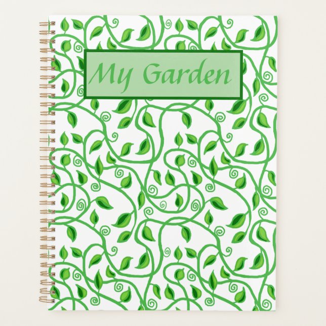 Grüne Blätter und Weingärten Planer (Vorderseite)