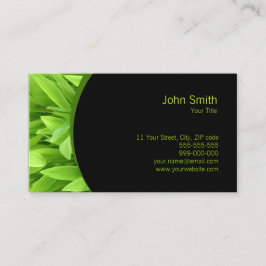 Grüne Blätter Visitenkarte