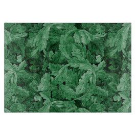 Grüne Blätter (von William Morris) Schneidebrett