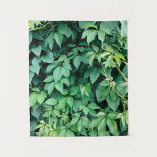 Grüne Blätter Wandteppich