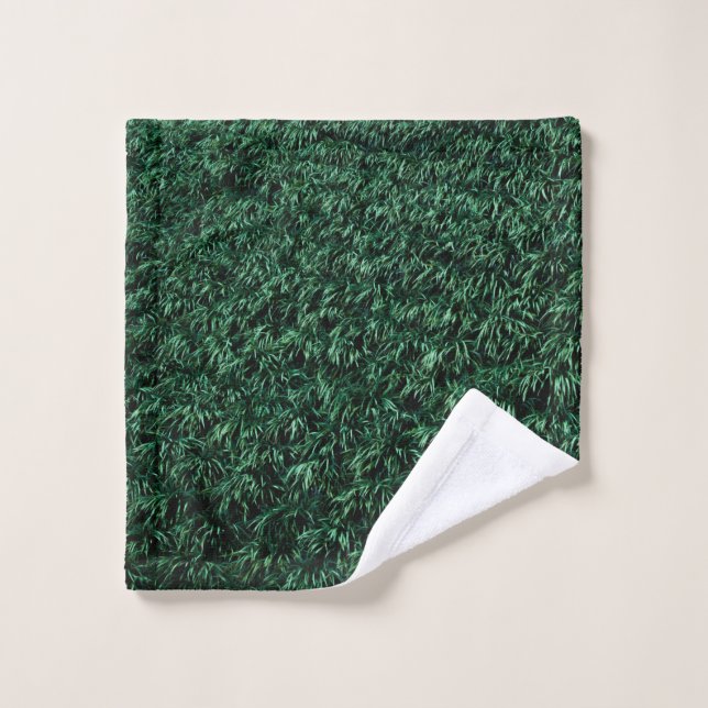 Grüne Blätter Waschlappen (Waschlappen)