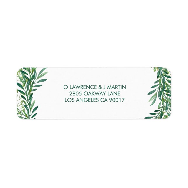 Grüne Blätter Wasserfarbe (Vorne)