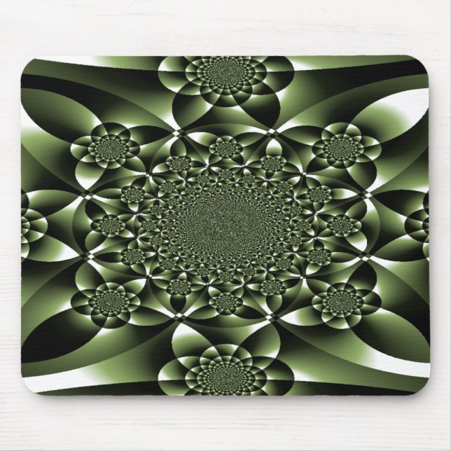 Grüne Blätterblätter Mousepad (Vorne)