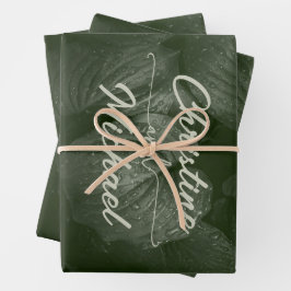 Grüne Blattgemüse, Frühjahrsheirat Geschenkpapier Set