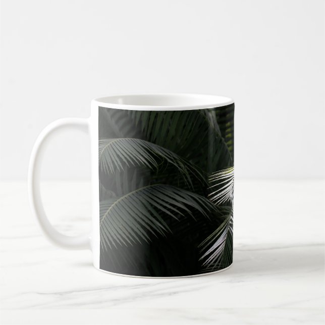 GRÜNE BLATTpflanze Kaffeetasse (Links)