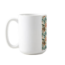 Grüne Blume Blumenreise Moderne Kaffeepause