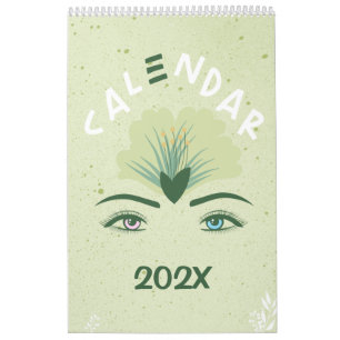 Grüne Blume - Jahreskalender Kalender