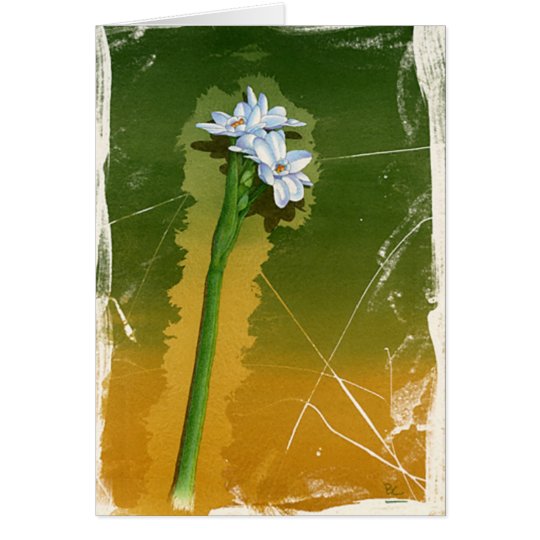 Grüne Blume Karte