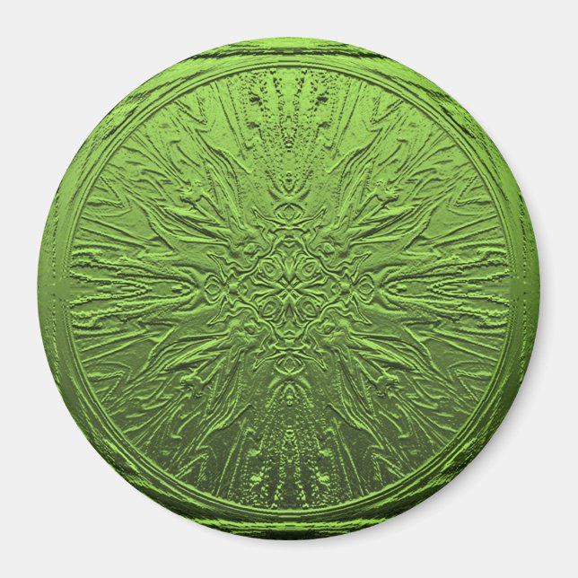 Grüne Blume...... Magnet (Vorne)