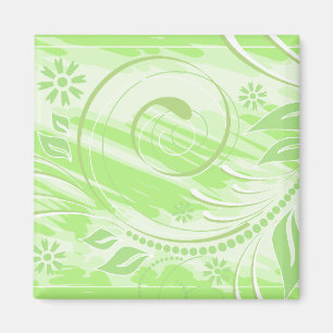 grüne Blume Magnet