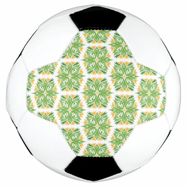 Grüne Blume, Muster von Blume, Blumenmuster Fußball (Vorderseite)