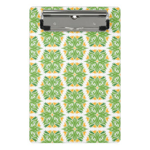 Grüne Blume, Muster von Blume, Blumenmuster Mini Klemmbrett