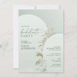 Grüne Blume rustikal Boho arch eucalyptus Einladung