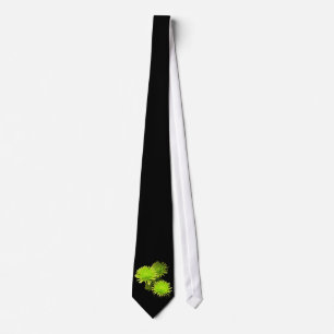 Grüne Blumen Binde Krawatte
