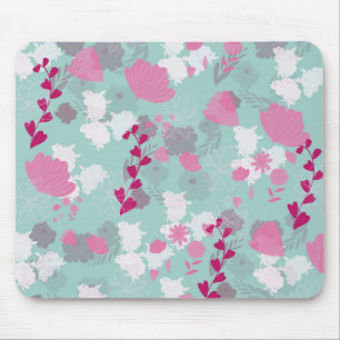 grüne Blumen Mousepad
