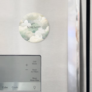 Grüne Blumen Serenität Magnet