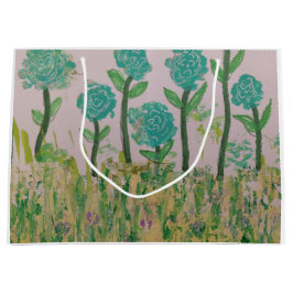 Grüne Blumenbeutel Große Geschenktüte