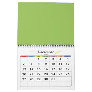 Grüne Blütenblätter Kalender