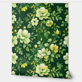 Grüne Blütenschale im botanischen Garten Tapete