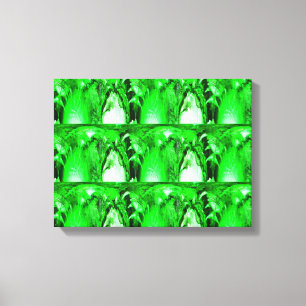 Grüne Bögen Kunst Leinwanddruck