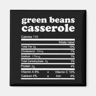 Grüne Bohnen Cerole Nährwertangaben Thanksgiving N Magnet