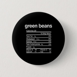 Grüne Bohnen Nährwertangaben Lustige Thanksgiving Button