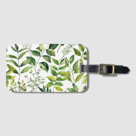 Grüne botanische Blätter Gepäckanhänger