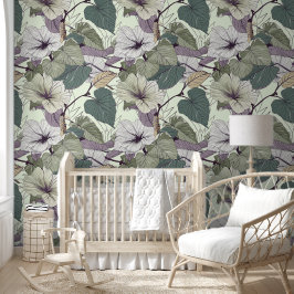 Grüne botanische Blüte Tapete