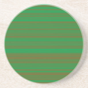 Grüne braune Streifen Getränkeuntersetzer