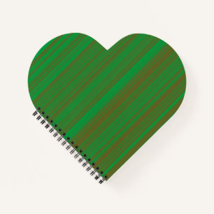 Grüne braune Streifen Notizbuch