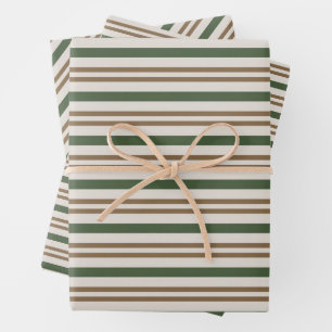 Grüne, braune Süßkartoffeln Klassische WeihnachtsS Geschenkpapier Set