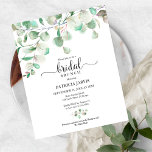 Grüne Bridal Brunch Einladung<br><div class="desc">Delikates Eukalyptusbouquet,  grüne botanisch-themed erschwingliche Brautparty 4.5"x5.6" Einladungen. BITTE BEACHTEN SIE: Die Umschläge sind NICHT INKLUSIVE; passende A7 Umschläge sind separat erhältlich.</div>