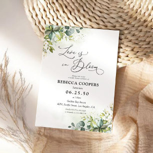 Grüne Bridal Dusche Einladung