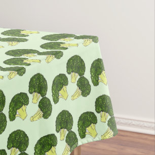 Grüne Broccoli Florets Speere Gemüsegarten Veg Tischdecke