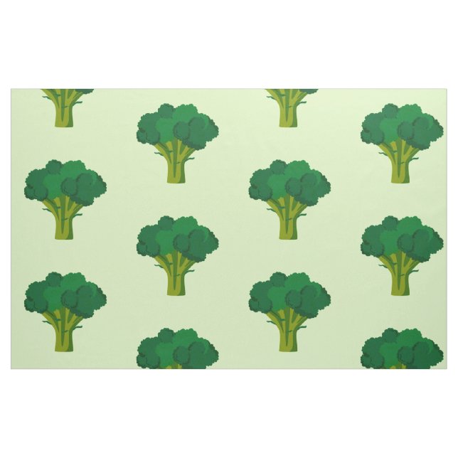 Grüne Brokkoli Gemüse gesund essen Veggie Stoff (Fat Quarter (45,7 x 55,9 cm))