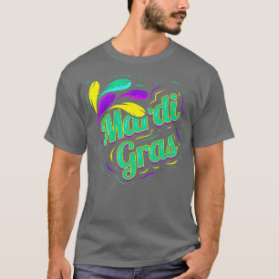 Grüne Buchstaben für Mardi Gras T-Shirt