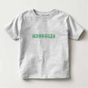 Grüne Buchstaben "Schnecken" Kleinkind T-shirt