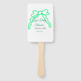 Grüne Buggreife Babydusche hinzufügen Datum modern Fächer