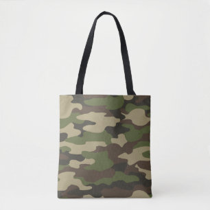 Grüne Camo-Armee-Monogramm-Tasche personalisiert Tasche
