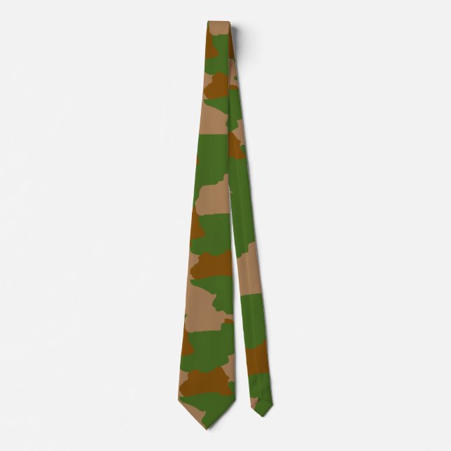 Grüne Camo-Militärtarnung Krawatte (Vorderseite)