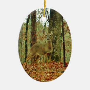 Grüne Camouflage, Camouflage Hirsch Keramikornament