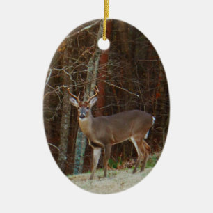 Grüne Camouflage, Camouflage Hirsche personalisier Keramik Ornament
