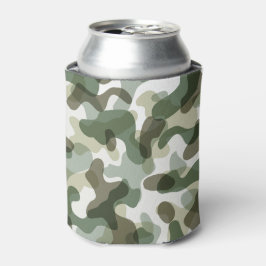 Grüne Camouflage in Erdtönen mit Brauntönen Dosenkühler
