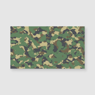 Grüne Camouflage Magnetkarte