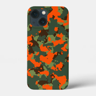 Grüne Camouflage mit Sicherheitssäule Orange Case-Mate iPhone Hülle