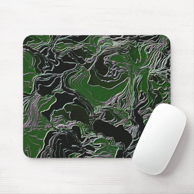 Grüne Camouflage Mousepad (Mit Mouse)